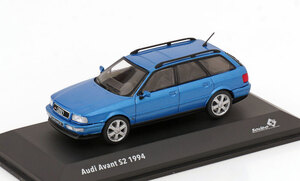 solido 1/43 Audi Avant S2 1994　ブルーメタリック　アウディ　ミニカー