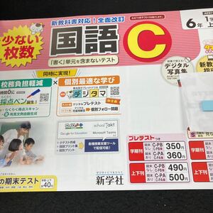 こー136 国語C ６年 1学期 上刊 新学社 問題集 プリント 学習 ドリル 小学生 英語 算数 漢字 テキスト テスト用紙 教材 文章問題 計算※7