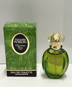 【JBI 0617.8-2】 1円～ Christian Dior クリスチャンディオール TENDRE POISON 30ml EDT 香水 残量約9割 箱付き 保管品 中古 現状品