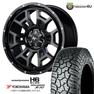 4本セット ナイトロパワーH6スラッグ 20x8.5J 6/139.7 +20 SGB ヨコハマ ジオランダー X-AT G016 275/55R20 BL FJクルーザー