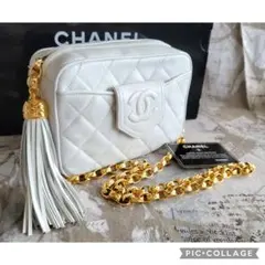 未使用 超希少 CHANEL ヴィンテージ マトラッセ チェーンショルダーバッグ