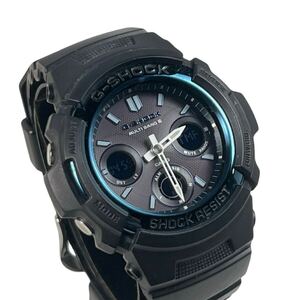 G-SHOCK CASIO AWG-M100A マルチバンド6 タフソーラー ブラック カシオ 腕時計 デジタル メンズ 中古品■兵庫県姫路市発 G3