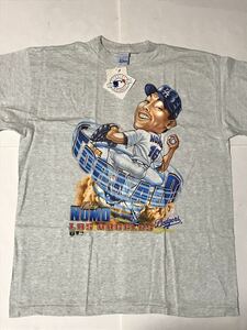 新品 デッドストック 希少XL！★野茂英雄 NOMO Tシャツ USA製 90s SALEM 製 Dodgers ドジャース メジャーリーグ MLB ベースボール