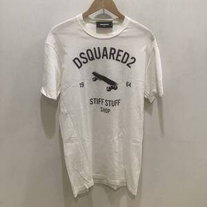 DSQUARED2 ディースクエアード2 S74GD0088 S22427 Tシャツ T-shirt 半袖 ホワイト Mサイズ 677704