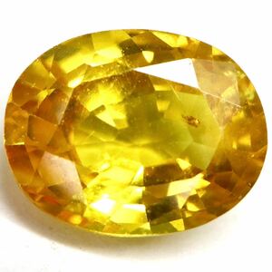 2ctUP!!!(天然イエローサファイア2.411ct)J 約8.9×7.1mmソーティング付 ルース 裸石 宝石 ジュエリーjewerly sapphire CA2/CA2