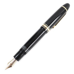 良品●MONTBLANC モンブラン マイスターシュテック No.149 ペン先14K Bニブ ホワイトスター 万年筆 ブラック ゴールド ドイツ製 メンズ