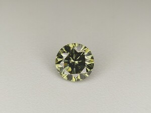 0.572ct 天然グリーンダイヤ FANCY DARK GRAY GREEN カメレオンダイヤ カラーダイヤ NATURAL ダイヤモンド ルース 中央宝石研究所