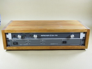 AMCRON D75 パワーアンプ と SONY SRP-D2000 AC POWER DISTRIBUTOR と２Ｕ木製ラック（自作）一式