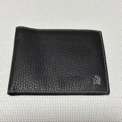 dunhill 黒のレザー二つ折り財布