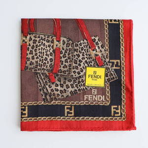 ■未使用　FENDI フェンディ　大判　ハンカチ　バッグ柄■