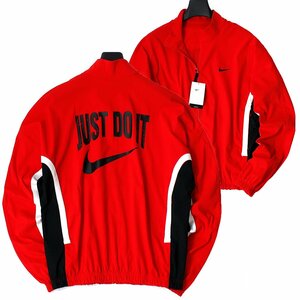 新品 春夏 ナイキ ウーブン 軽量 フルジップ ジャケット メンズ 2XL 赤 NIKE ブルゾン スポーツ トレーニング ウェア 薄手 ◆CL2438C