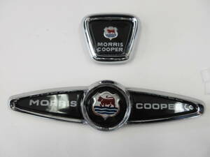 ローバー　ミニ　BMC　MINI　モーリス1000クーパー　MKⅡ　フロント＆リア　　エンブレムセット　全国送料（520円）　 未使用
