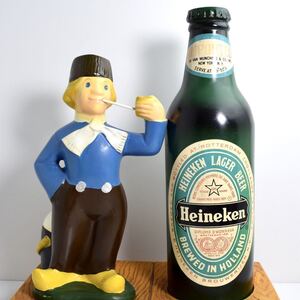 レア ハイネケン ビール Heineken beer ストアディスプレイ Bar バー カウンター アドバタイジング キャラクター 企業物 ビンテージ 50s