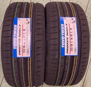 □【送料税込新品２本価格】225/40R18 92Y XL TOYO PROXES SPORT2 プロクセススポーツ2 225/40-18 トーヨータイヤ 国産 夏用