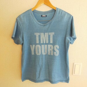 TMT ティーエムティー TCS-S1516 BIG3 TMT YOURS 半袖Tシャツ M インディゴブルー