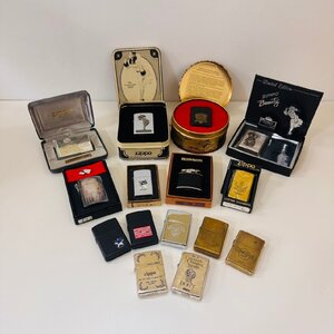 【GSA-2397a】ZIPPO ジッポ RONSON ライター まとめ 15点 / 記念デザイン ライター 喫煙グッズ 喫煙具 一部火花確認済 一部火花未確認