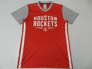 adidas/アディダス製！【NBA！★ヒューストン・ロケッツ！■レッド×グレー】ウエア・Tシャツ！/Lサイズ