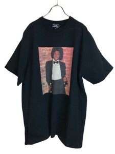 HYSTERIC GLAMOUR ヒステリックグラマー MICHAEL JACKSON/OFF THE WALL 1979 マイケルジャクソン フォトプリント ブラック L 44783778■