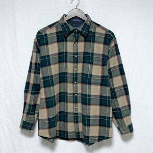 90s USA製 PENDLETON ペンドルトン ウール 長袖シャツ ヴィンテージ チェック XL アメカジ ネルシャツ マルチカラー