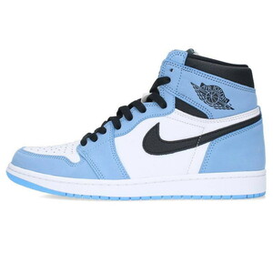 ナイキ NIKE AIR JORDAN 1 RETRO HIGH OG UNIVERCITY BLUE 555088-134 28cm エアジョーダンワンハイスニーカー 中古 HJ12