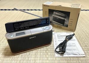 希少【SONY/ソニー ICF-A100V TV/FM/AM PLLシンセサイザーラジオ カード14枚付き】動作確認済み