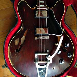 しっかり弾き込んだES-335／1978 ビグスビー カラマズー GIBSON ES-335