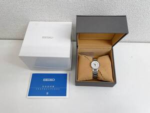 【SEIKO セイコー 4J40-0AE0 エクセリーヌ 腕時計】ステンレススチール/レディース/外箱・取説付/A612-353