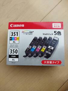 ＣＡＮＯＮ　 純正 インク カートリッジ　 送料無料　　BCI-351XL +BCI-350XL 　5色マルチパック 　大容量タイプ 新品　