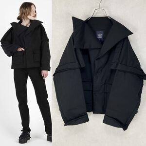 LIMI feu Drill Cotton Square Jacket 黒2