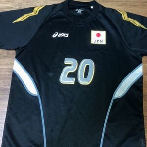 ☆asics バレーボール 男子日本代表 Tシャツ (ユニフォームデザイン) Japan men