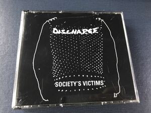 【輸入盤】CD ３枚組 　ディスチャージ 　SOCIETY’S VICTIMS　 ハードコアパンクバンド　※ケースにイタミ有！ディスクは３枚共綺麗です