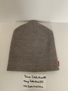 【新品】 Supreme　シュプリーム　CLASSIC Beanie ビニ ライトグレー　帽子　F 希少