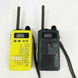 KENWOOD ケンウッド DEMITOSS デミトス２点セット UBZ-L5 特定小電力トランシーバー 無線機 ブラック イエロー