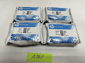 B-721【新品・箱なし】 HP　ヒューレットパッカード　インクカートリッジ　HP728　F9J61A/F9J62A/F9J63A/F9J64A　Y/M/C/K　4色4個　純正