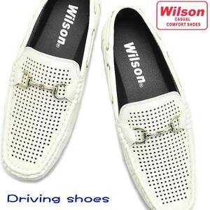 Wilson ウイルソン デッキシューズ//モカシン/Wh 245cm　No8804