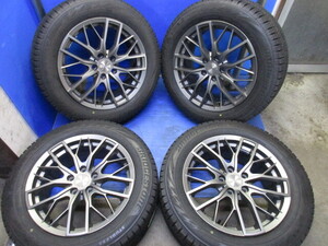 ユ）ユーロバーン社外ホイール17インチ×7.5J＋IS52 PCD112/5穴　BS　VRX2　225/55R17スタッドレス4本。 MINI ミニ クラブマン F54等に。