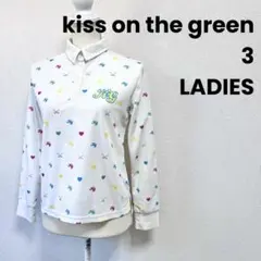 kiss on the green キスオンザグリーン 総柄 長袖ポロシャツ 3