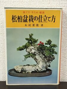 松柏盆栽の仕立て方　育て方・手入れ・鑑賞／ 木村重俊 著【蔵印・数ヵ所にライン引き、書き込みがあります】