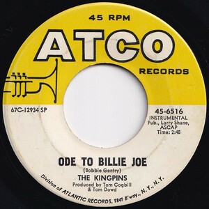Kingpins Ode To Billie Joe / In The Pocket ATCO US 45-6516 205951 JAZZ ジャズ レコード 7インチ 45