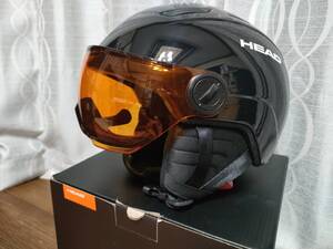 ヘッド HEAD MOJO VISOR Black 328140 XS/S（52-56cm）ジュニアヘルメット バイザー付き スキー スノーボードなどに