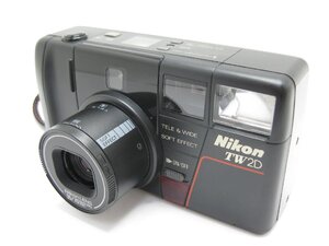 ★ハローカメラ★ 3190 Nikon TW2D シャッター.ストロボ発光OK/単三電池2本使用(レンズ.ファインダーに少し汚れ有) 難有動作品 1円スタート