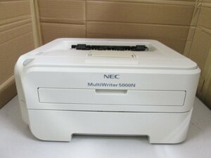 ◎中古レーザープリンタ【NEC MultiWriter 5000Ｎ】残量不明トナー/ドラム付き◎2405241