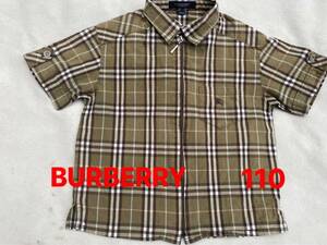 ★美品　 BURBERRY バーバリー　半袖シャツ　上着　１１０　素敵★