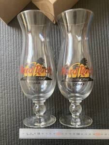 インテリア雑貨　☆　食器用品　廃番貴重　HardRock Cafe　ハードロックカフェ大阪　ビールジョッキ　2個　ワイングラス　閉店の為入手不可