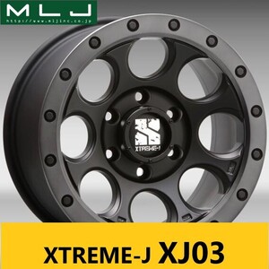 大人気! 旬のオフ系 MLJ エクストリームJ XTREME-J XJ03 8.0J 18in IS50 PCD139.7 6H 新品4本 トヨタ ランクル300　ランクル250