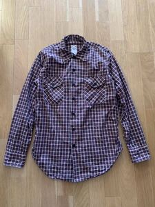 CORONA UTILITY Navy Pocket Shirts コロナ ユーティリティ ネイビー ポケット シャツ POST ポスト Work ワーク ポプリン Check チェック