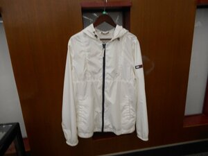 【HILFIGER DENIM】ヒルフィガーデニム　メンズ　フーディーライトジャケット　ホワイト　Mサイズ　SY02-CY8