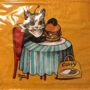 ラスト！　ヒグチユウコ　モスバーガー ハンドタオル ギュスターヴくん 猫