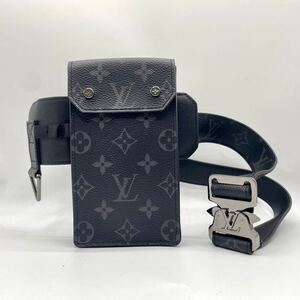 1円 ◎未使用級◎ LOUIS VUITTON ルイ ヴィトン モノグラム エクリプス サンチュール ウエストポーチ ボディバッグ M0235Q メンズ レザー