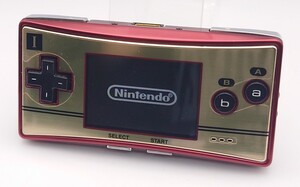 【B02-426】希少 美品 Nintendo GAME BOY micro OXY-001 任天堂 ゲームボーイ ミクロ 20周年記念限定 ファミコンカラー 動作OK [KE828]